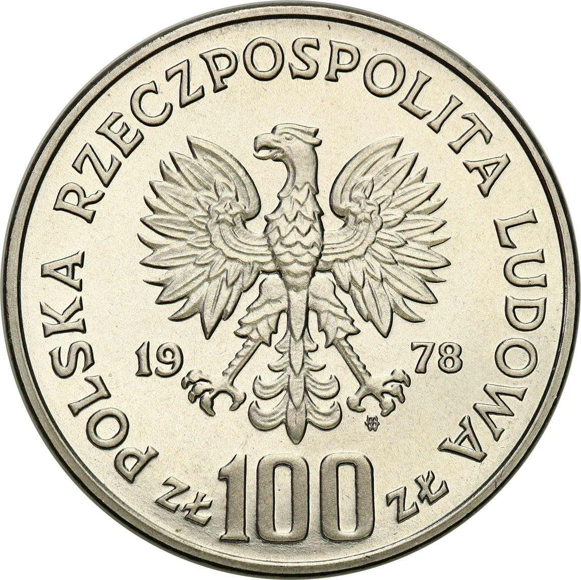 PRL. PRÓBA 100 złotych 1978 – Bóbr